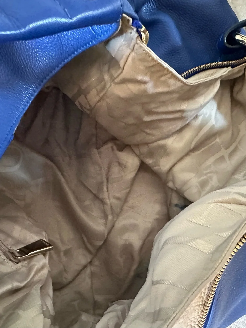 Furla Blue‎ Leather Handbag w/Shoulder Strap